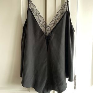 Zara - Black V-neck adjustable Tank Top